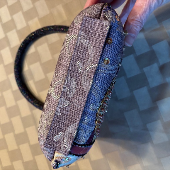 Vintage beaded handbag with sequins - Picture 8 of 9